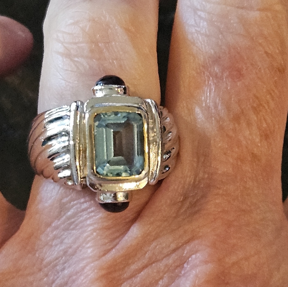 Sterling Silver Topaz/Amethyst Ring - Picture 3 of 8